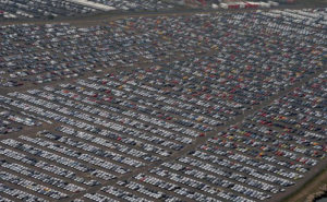 Urban parking claims a lot of space